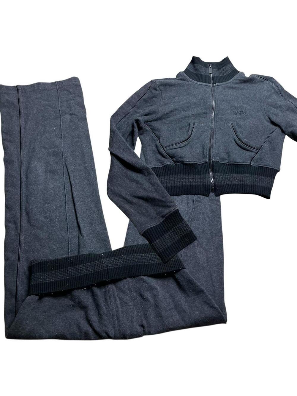 y2k Baby phat track suit Black and grey